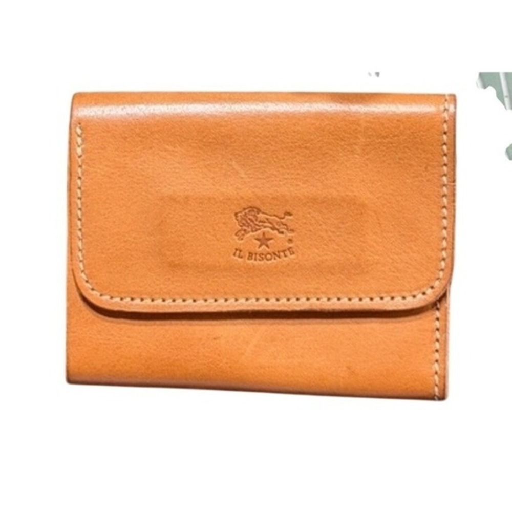 Il Bisonte Tan Leather 4-Hook Key Case Wallet W.A. Di Filippo Made in‎ Italy